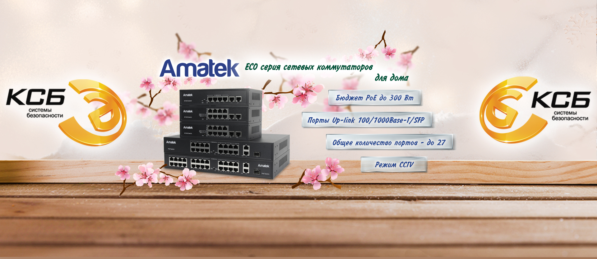 Сетевые коммутаторы AMATEK ECO серии