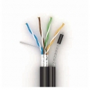 FTP  4PR  24AWG  CAT5e  OUTDOOR + TR-FG8 (трос 1,2 кН повив из 7 проволок) OptimLAN