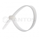 Хомут nylon 150x3,6 мм 100 шт. белый Tantos
